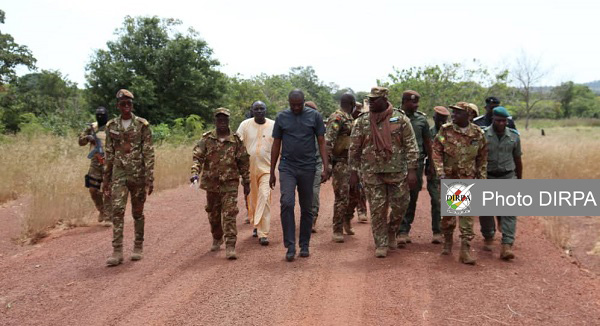 Yanfolila : Le CEM garde visite le chantier du camp de la Garde Nationale